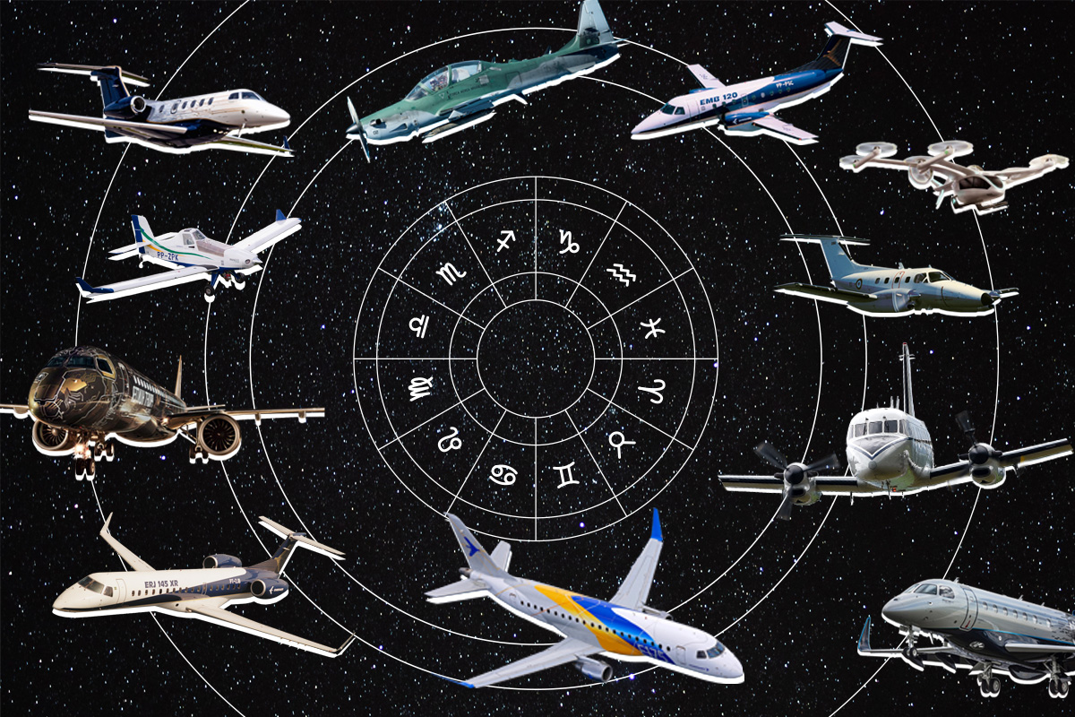 Journal of Wonder publica os signos de cada aeronave da Embraer