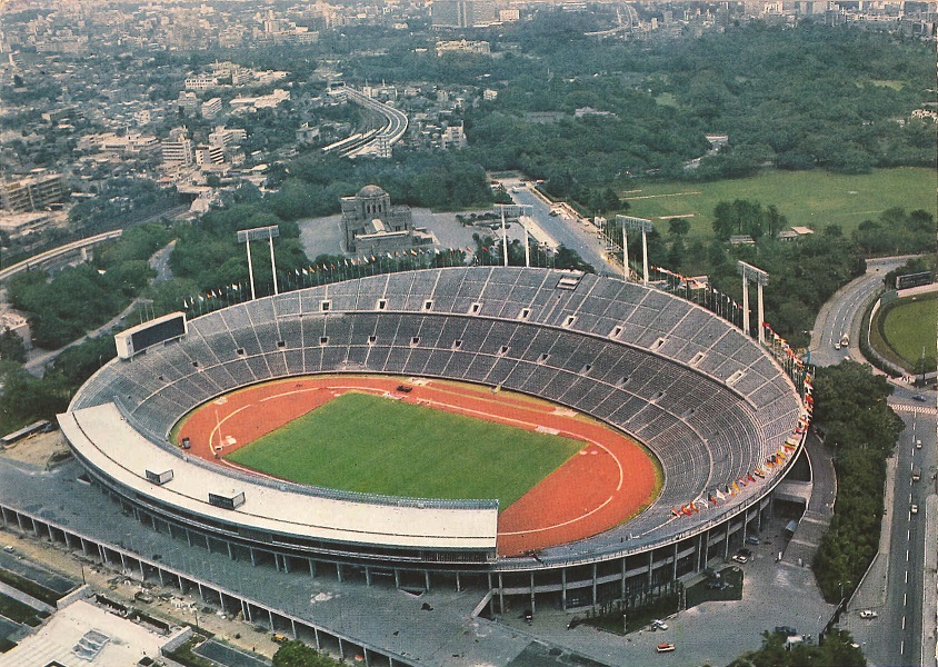 Estádio Nacional construído para a Olimpíada de Tóquio de 1964 - Foto: Reprodução