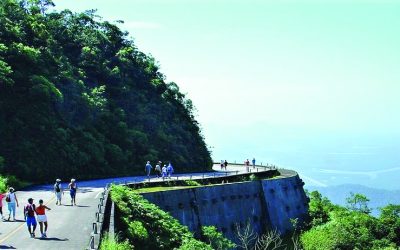 Parque Caminhos do Mar oferece boa estrutura, belas paisagens e riqueza histórica entre SP e Santos