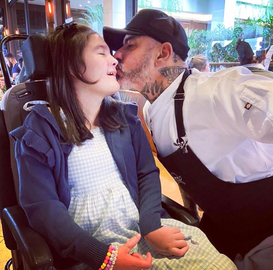 Henrique Fogaça com sua filha, Olívia - Foto reprodução Instagram