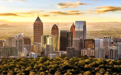 Atlanta, nos EUA, apresenta um contraste singular entre áreas verdes, prédios modernos e design criativo