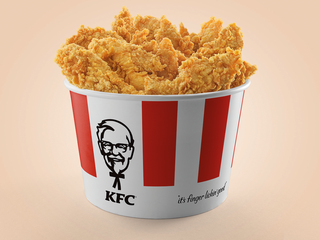 Balde de tirinhas de frango do KFC - Franquias - Foto divulgação
