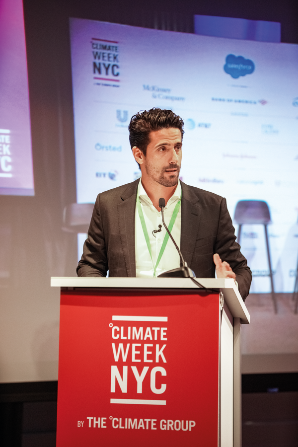 Lucas discursa no Climate Week NYC - Foto Audi AG