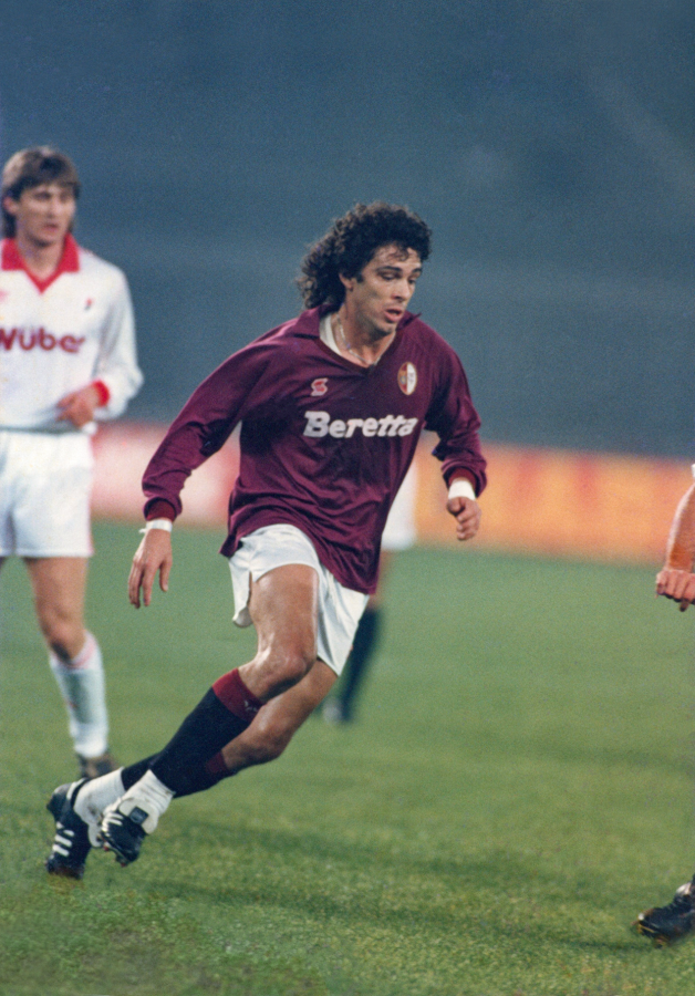 Casagrande jogando no time de Torino, na Itália - Foto arquivo pessoal