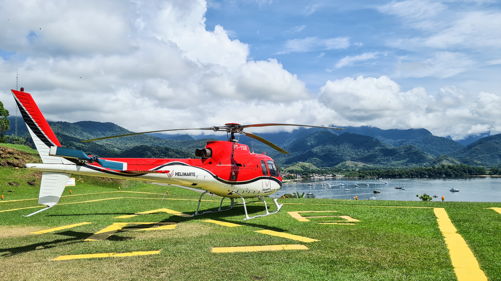 Helicóptero da empresa Helimarte Experience - Foto Edgard Lourenço | divulgação