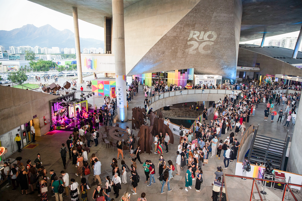 Vista aérea do Rio2C, na Cidade das Artes - Foto divulgação
